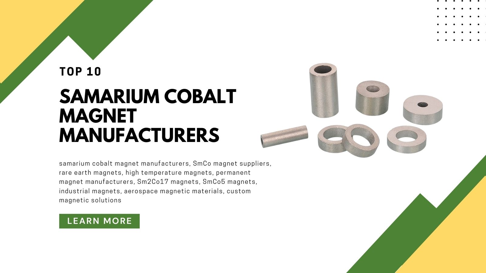 Top 10 Samarium Cobalt Magnet Manufacturers Worldwide