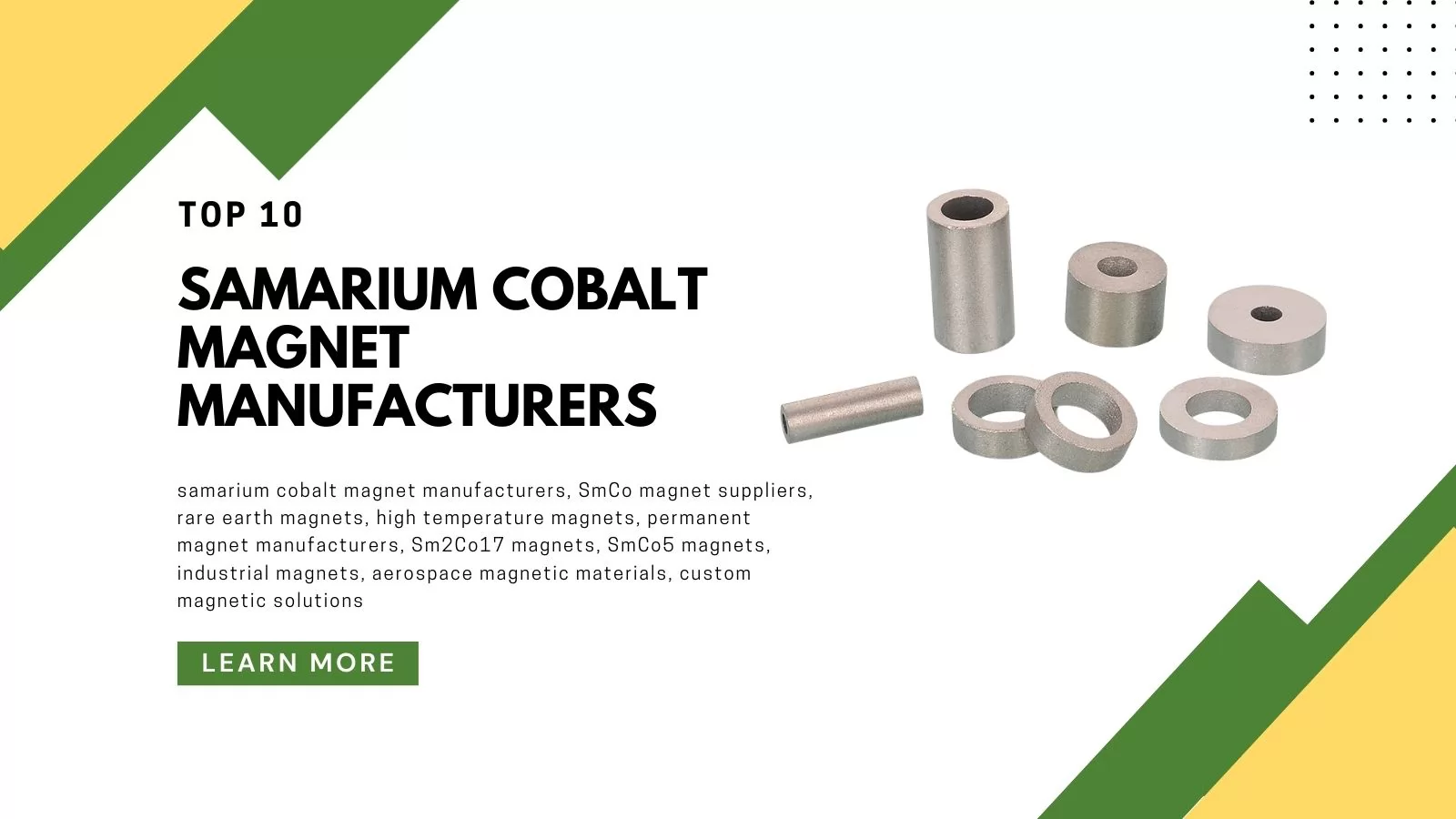 Top 10 Samarium Cobalt Magnet Manufacturers Worldwide