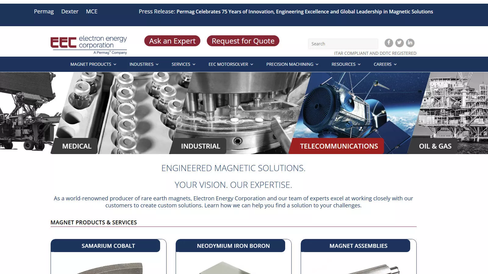 Rare-earth magnet application example