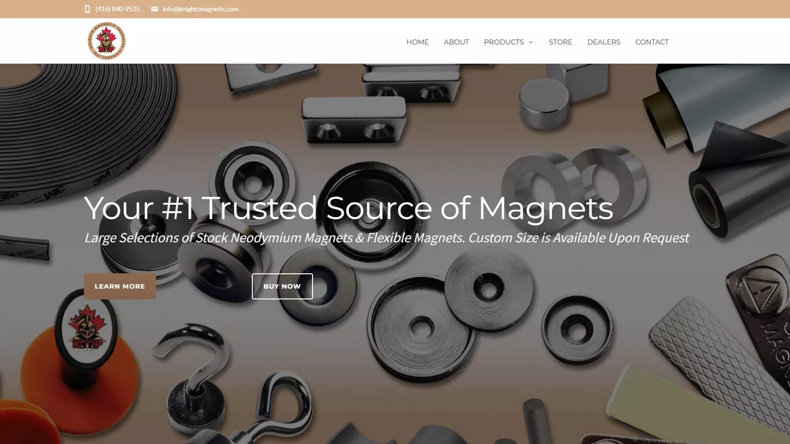 Custom magnetic product example