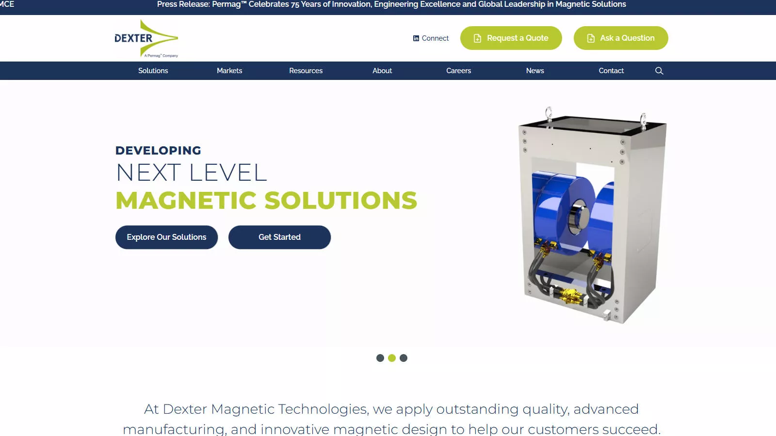 Industrial magnet application example