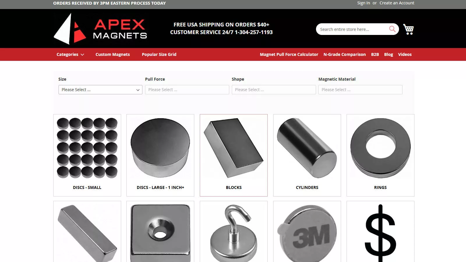 Neodymium magnet application example